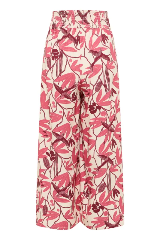 Hose Vickyy aus EcoVero™ Viskose - berry bird