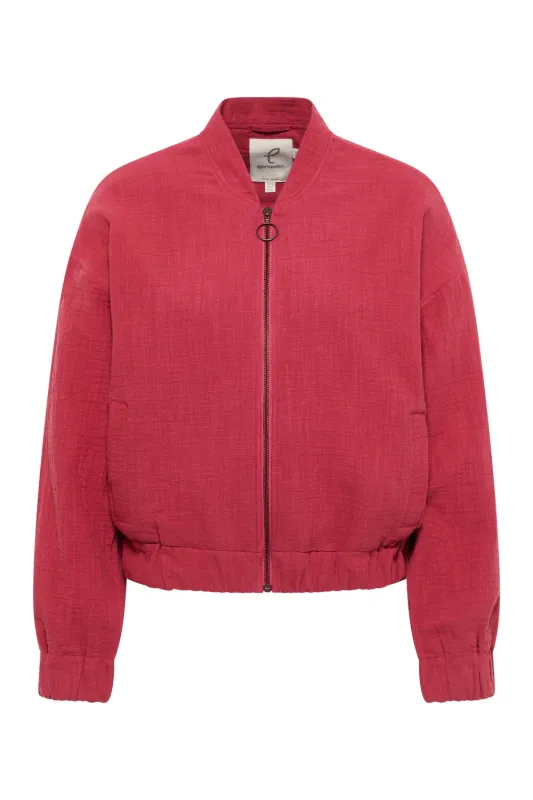 Jacke Rumii aus Bio-Baumwolle - garnet red