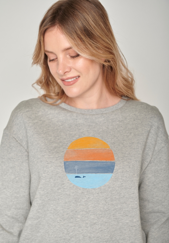 Nature Sun Whale - heather grey