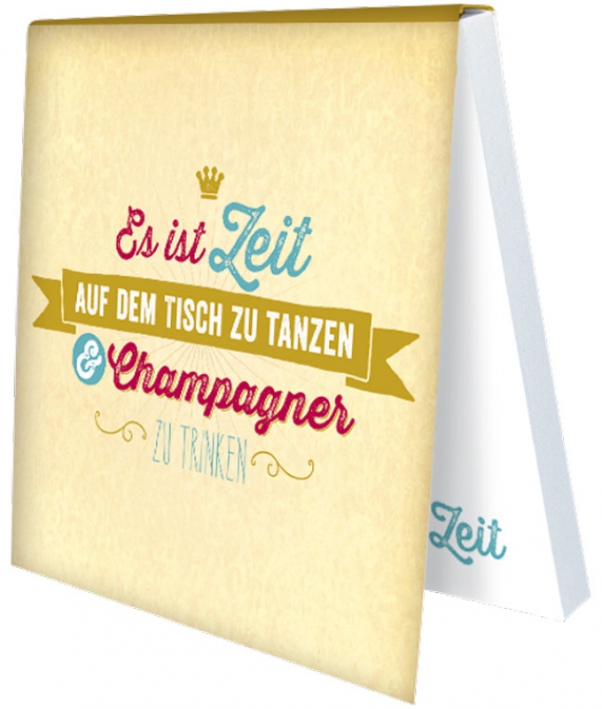 Klebezettel - Es ist Zeit