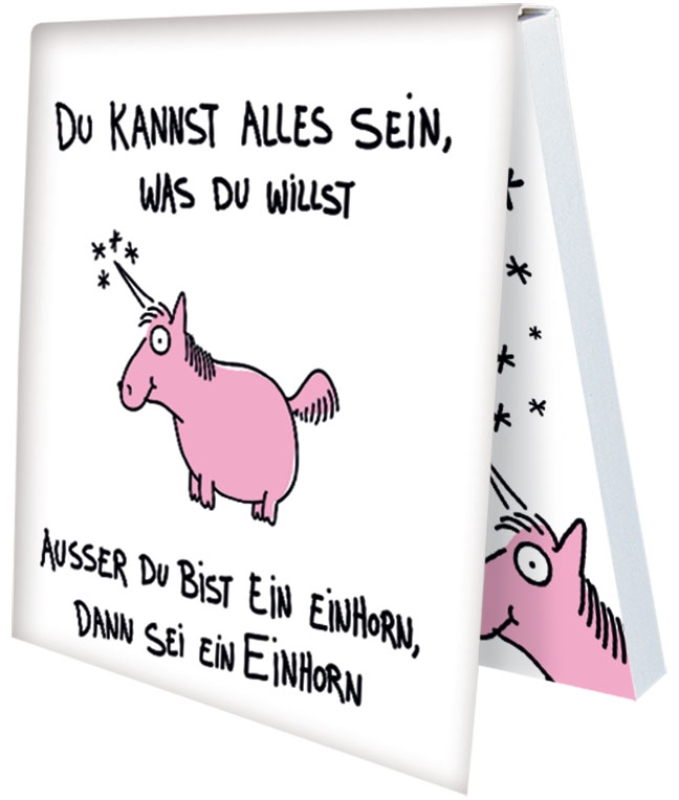 Klebezettel - Sei ein Einhorn