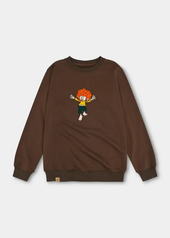 Sweater "Pumuckl" - dunkelbraun