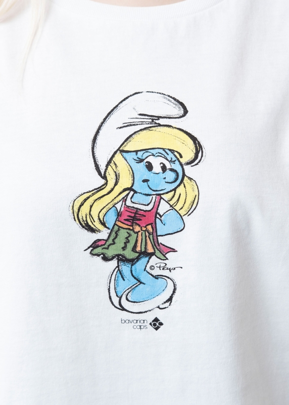 T-Shirt "Schlumpfine" - weiß