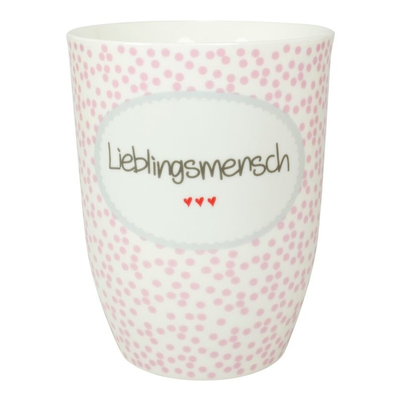 Henkeltasse Lieblingsmensch rosa