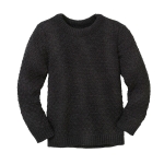 Aran-Pullover - anthrazit