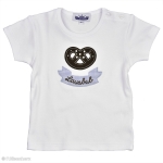 T-Shirt Motiv Brezel mit Stickerei "Lausbub"